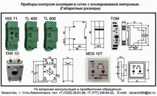 Приборы контроля изоляции в сетях с изолированной нейтралью.