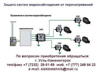 Защита систем видеонаблюдения от перенапряжений