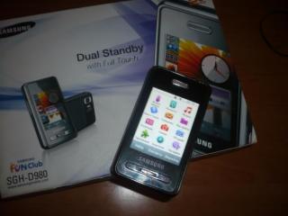 продам samsung sgh-d980 в отличном состоянии. 25 тысч тг торг.с гарантией до 27.08.12 в ma